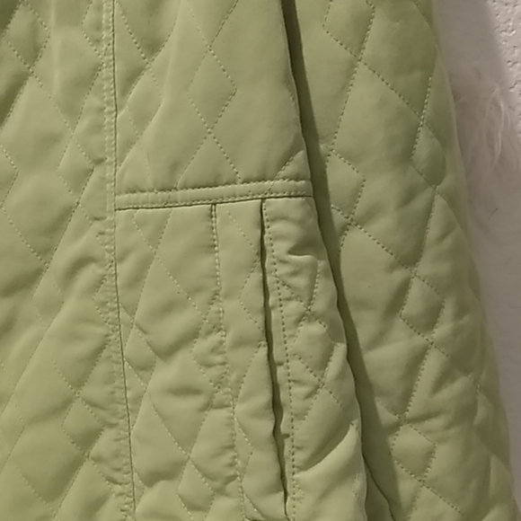 🌲UD Quilted Puffy Sage Lime Green Zip Up Jacket🧥 - Picture 2 of 7